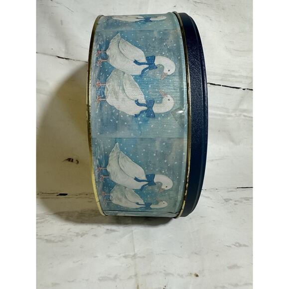 Set of 3 Vintage Round Geese Goose Metal Nesting Tins GUC - Picture 3 of 7